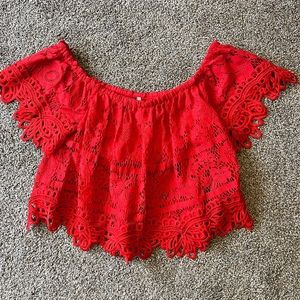 Free People Lace Top